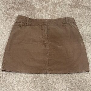 J.Crew brown corduroy skirt size 12